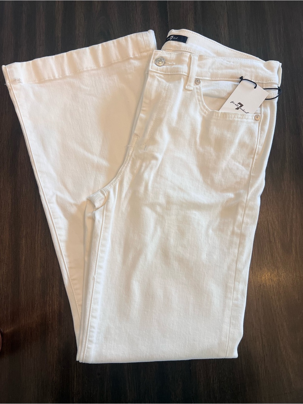 7 For All Mankind Dojo Tailorless Flare Leg Trouser
